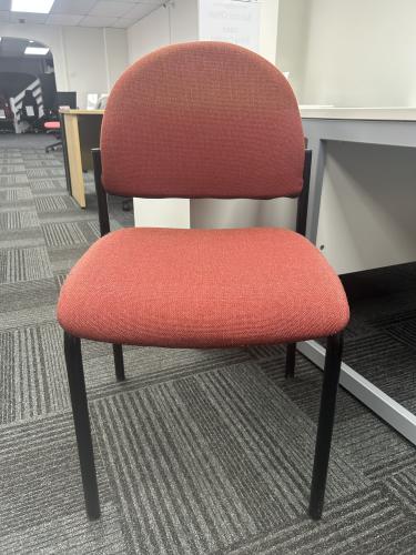 Used Reception/Visitor Chair, Black Frame. 20 In Stock