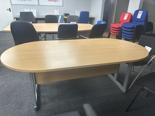 Used Meeting Table, In Beech Finish - 2000mm Width x 1000mm Depth. 1 In Stock