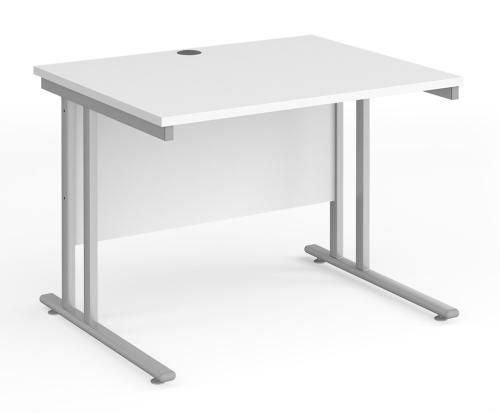 Used Rectangular Desk, In White Finish - 1000mm Width x 800mm Depth. 1 In Stock