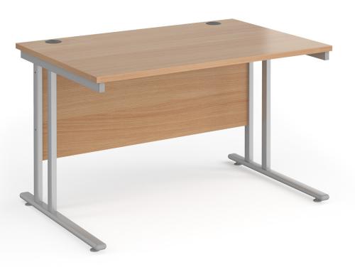 Used Rectangular Desk, In Beech Finish - 1200mm Width x 800mm Depth. 1 In Stock