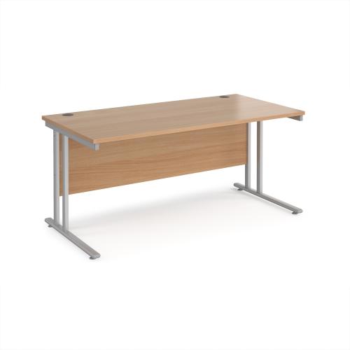 Used Rectangular Desk, In Beech Finish - 1600mm Width x 800mm Depth. 1 In Stock