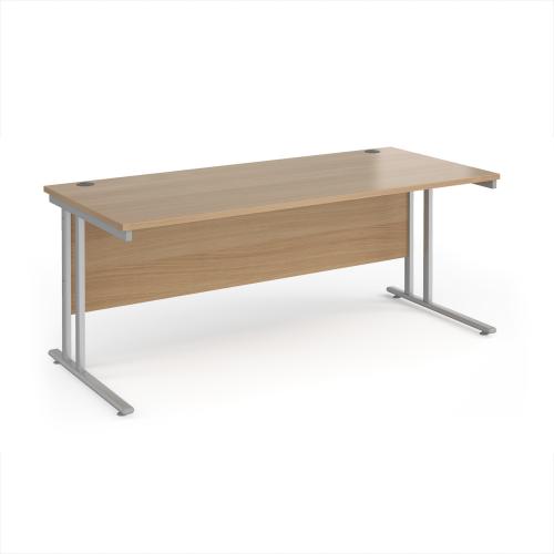 Used Rectangular Desk, In Beech Finish - 1800mm Width x 800mm Depth. 1 In Stock