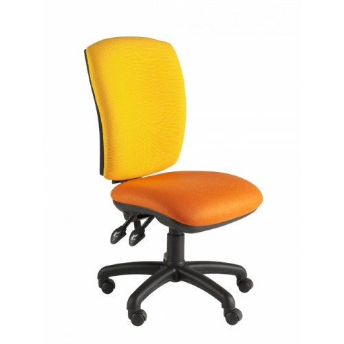 Square Back Operator Chair, With No Arms. Vast Range Of Colour Fabrics Available