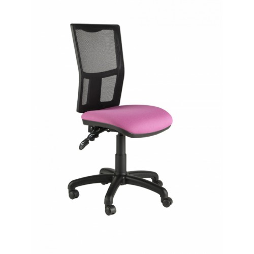 Mesh Back Operator Chair, With No Arms. Vast Range Of Colour Fabrics Available