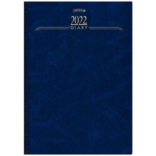 Premium Desk Diary Day Per Page A4 Dark Blue 2022 OBA4DPP22-DB