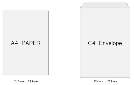 C4 Envelope Size Guide