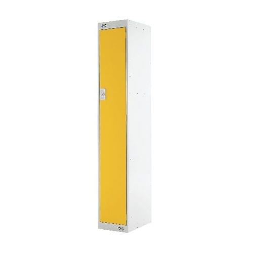 PROBE SINGLE DOOR LOCKER 305MM X 305MM YELLOW DOOR