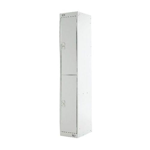 PROBE 2 DOOR LOCKER 305MM X 305MM LIGHT GREY DOORS