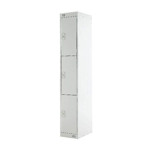 PROBE 3 DOOR LOCKER 305MM X 305MM LIGHT GREY DOORS