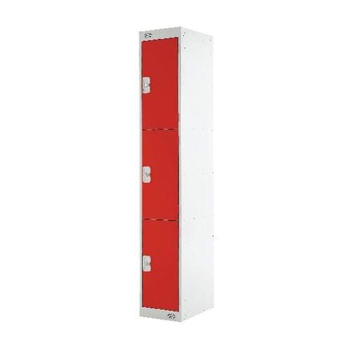 PROBE 3 DOOR LOCKER 305MM X 305MM RED DOORS