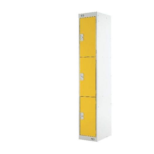 PROBE 3 DOOR LOCKER 305MM X 305MM YELLOW DOORS