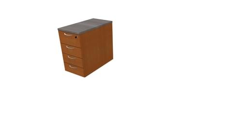 COMFORT 4D DESK HIGH PEDESTAL W420mm X D800mm CEDAR / CHERRY