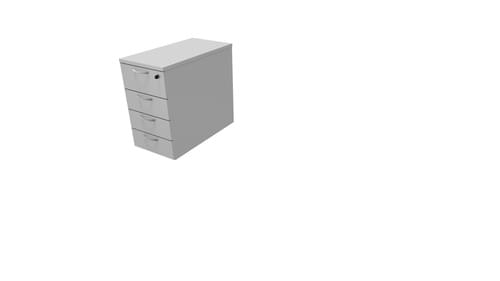 COMFORT 4D DESK HIGH PEDESTAL W420mm X D800mm LIGHT GREY/LIGHT GR.