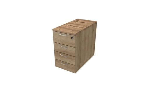 COMFORT 4D DESK HIGH PEDESTAL W420mm X D800mm TIMBER / NEBRASKA OAK
