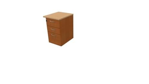 COMFORT 3D DESK HIGH PEDESTAL W500mm x D600 CHERRY / BEECH