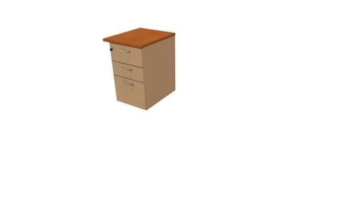 COMFORT 3D DESK HIGH PEDESTAL W500mm x D600 BEECH / CHERRY