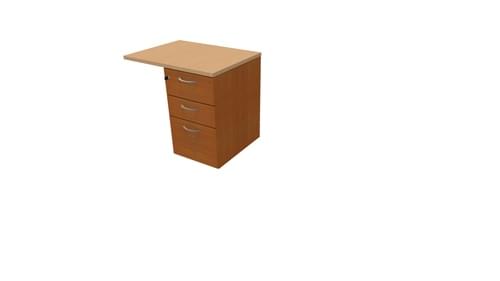 COMFORT 3D DESK HIGH PEDESTAL W800mm x D600 CHERRY / BEECH