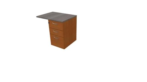 COMFORT 3D DESK HIGH PEDESTAL W800mm x D600 CHERRY / CEDAR