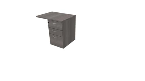 COMFORT 3D DESK HIGH PEDESTAL W800mm x D600 CEDAR / CEDAR