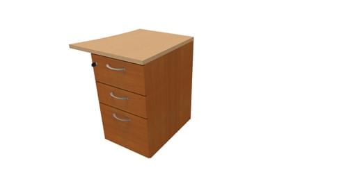 COMFORT 3D D/H PEDESTAL- R/HAND WAVE W500mm CHERRY / BEECH