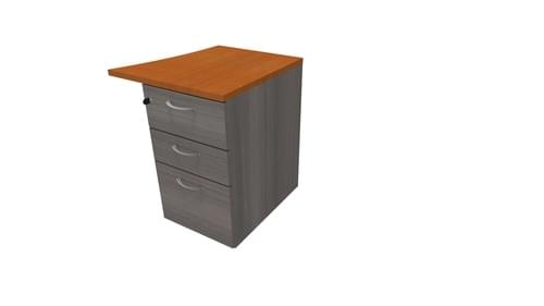 COMFORT 3D D/H PEDESTAL- R/HAND WAVE W500mm CEDAR / CHERRY