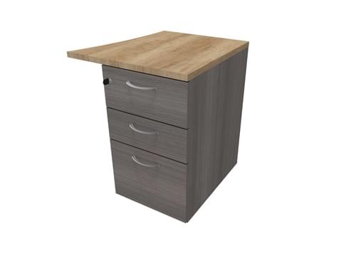 COMFORT 3D D/H PEDESTAL- R/HAND WAVE W500mm CEDAR / NEBRASKA OAK