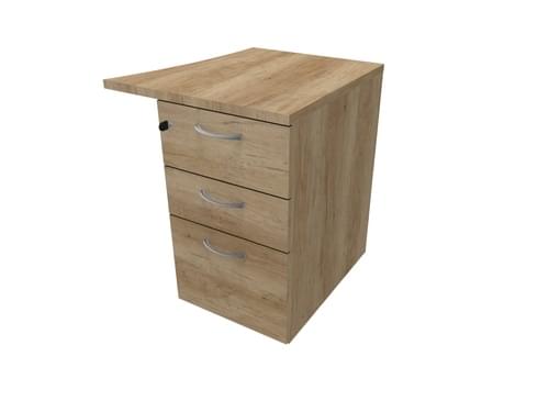 COMFORT 3D D/H PEDESTAL- R/HAND WAVE W500mm NEBRASKA OAK