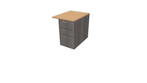 COMFORT 3D DESK HIGH PEDESTAL W600mm x D800 CEDAR / BEECH
