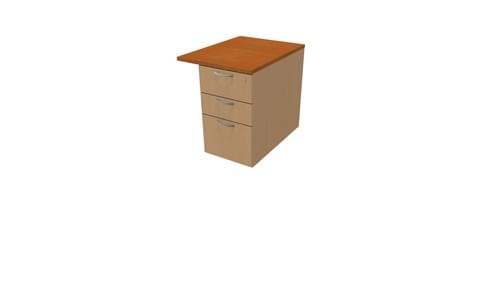 COMFORT 3D DESK HIGH PEDESTAL W600mm x D800 BEECH / CHERRY