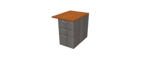 COMFORT 3D DESK HIGH PEDESTAL W600mm x D800 CEDAR / CHERRY