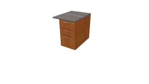 COMFORT 3D DESK HIGH PEDESTAL W600mm x D800 CHERRY / CEDAR