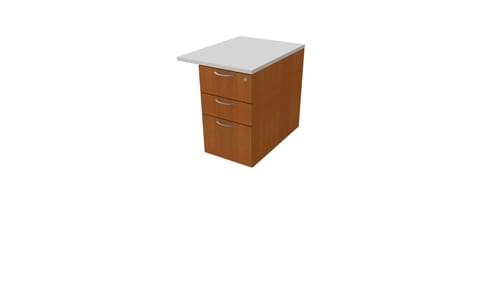 COMFORT 3D DESK HIGH PEDESTAL W600mm x D800 CHERRY / LIGHT GREY