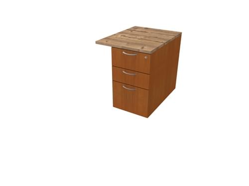 COMFORT 3D DESK HIGH PEDESTAL W600mm x D800 CHERRY / TIMBER