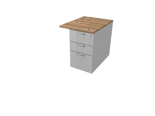 COMFORT 3D DESK HIGH PEDESTAL W600mm x D800 MRIS CLAIR / TIMBER