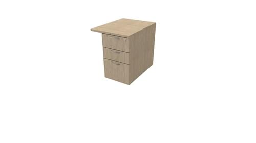 COMFORT 3D DESK HIGH PEDESTAL W600mm x D800 BLEACH.OAK/BLEAC.OAK