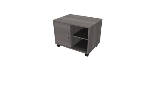 COMFORT MOBILE CONSOLE 1D+1S CEDAR / ALUMINIUM