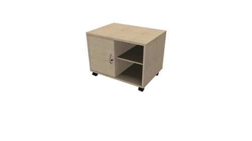 COMFORT MOBILE CONSOLE 1D+1S ITALIAN OAK/ALUMINI.