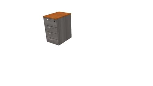 COMFORT 4D DESK HIGH PEDESTAL W420mm x D600mm CHERRY / CEDAR