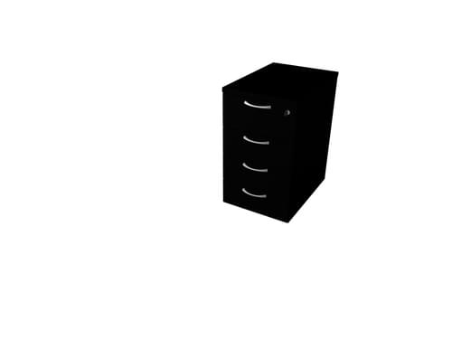COMFORT 4D DESK HIGH PEDESTAL W420mm x D600mm BLACK