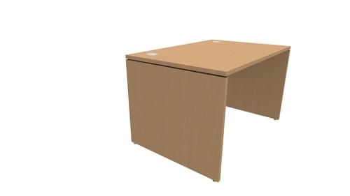 RETRO STRAIGHT DESK W1200mm x D800mm PANEL LEG BEECH / BEECH