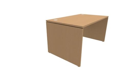RETRO STRAIGHT DESK W1400mm x D800mm PANEL LEG BEECH / BEECH