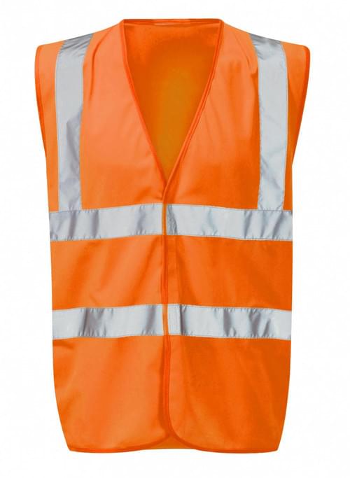 HVW03 H-VIS VEST ORANGE EXTRA LARGE