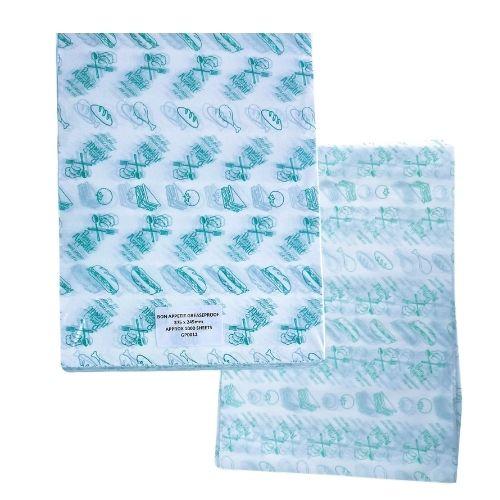 Printed BON APPETIT Tray Liner/Food Wrap 375x245mm Pack 1000