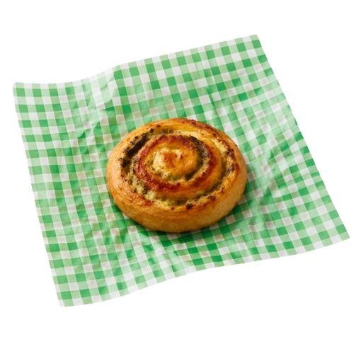 Greaseproof Paper Printed Green Gingham Sheets 250x200mm