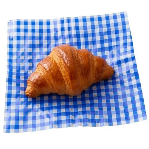 Greaseproof Paper Printed Blue Gingham Sheets 250x200mm Pack 1000