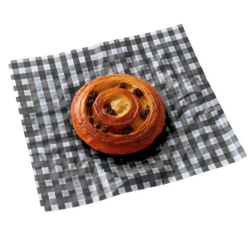 Greaseproof Paper Printed Black Gingham Sheets 250x200mm Pack 1000