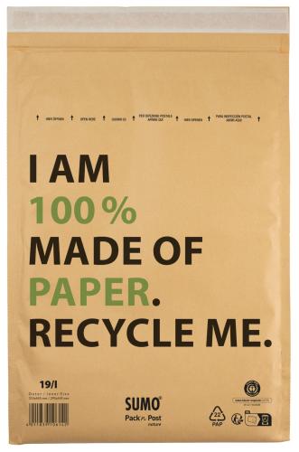 245x340mm Peel & Seal Kraft Brown SUMO Paper Padded Mailer