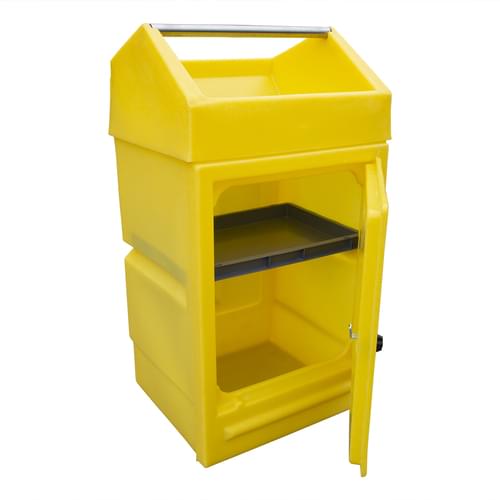 Disp Stand Lock Door/Storage Tray 48Ltr