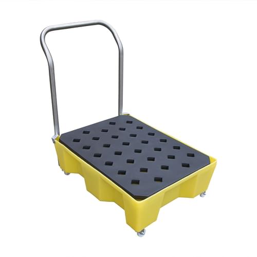 Spill Tray W/Wheels Handle & Grid 66Ltr