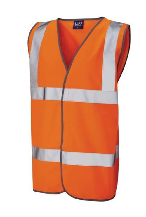 High Vis 2 Band Waistcoat - Orange - Med